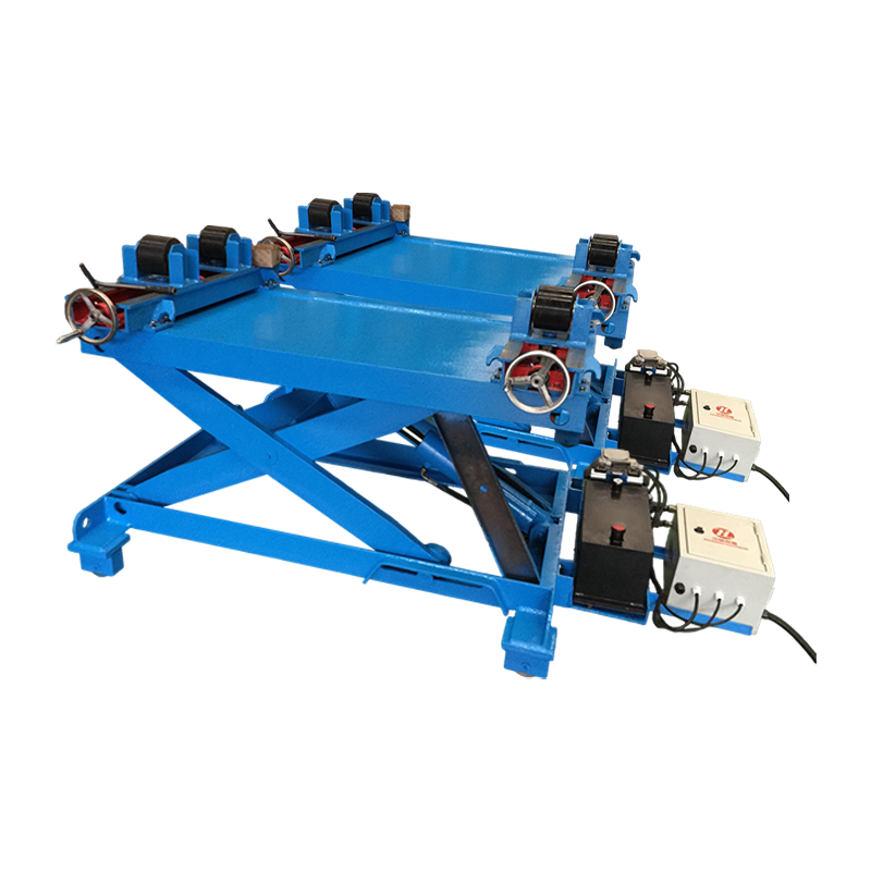 1T Lead Screw-Adjustable Welding Rotator with Additional Lifting Function